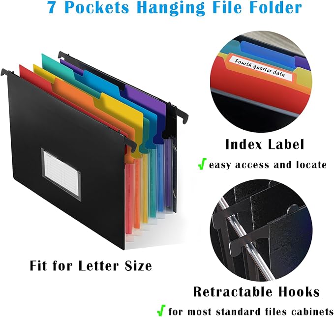 7-Pockets Hanging File Folder - Image 4