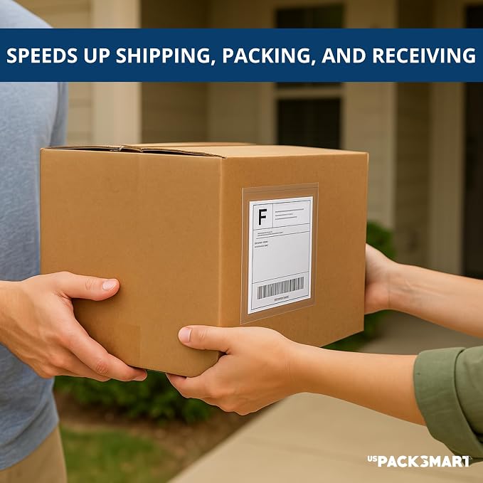 500 Units, 4.5"x5.5" Clear Packing List Shipping Label Envelopes - Image 9