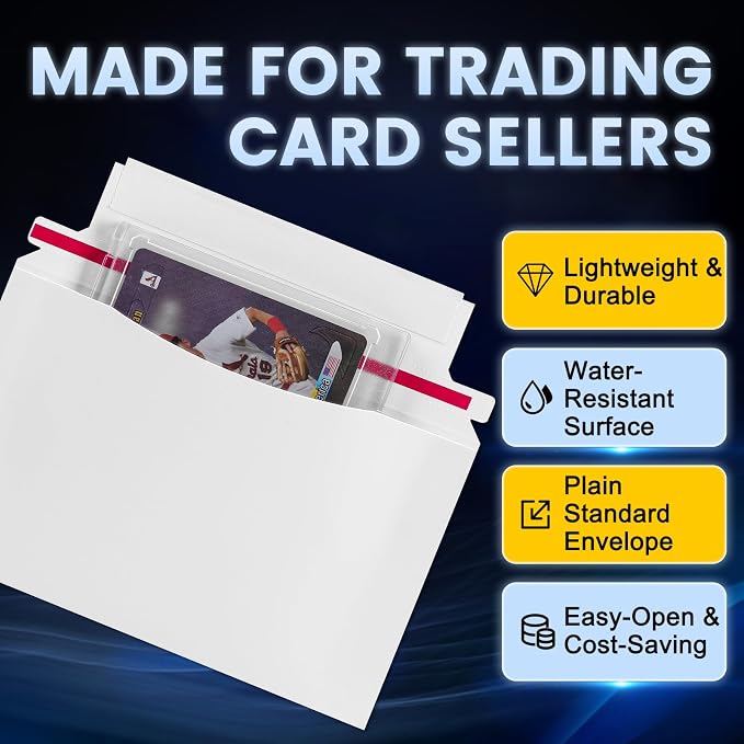 180 Pack Mailer Trading Card Envelopes，7" x 4.35" Trading Card Mailers - Image 3