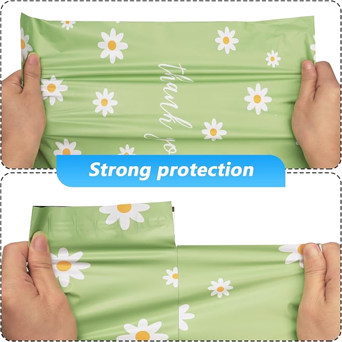 Thank You Poly Mailer 12x15.5 Inch 50 Pcs, Waterproof and Tear-Resistant - Image 4