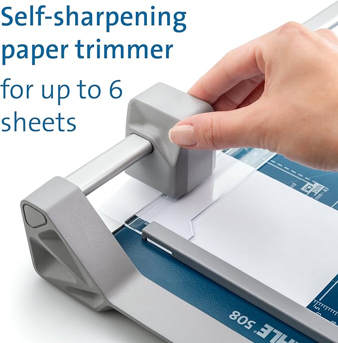 Dahle 508 Personal Rotary Trimmer, 5 Sheet Capacity, Self-Sharpening, Automatic - Image 3