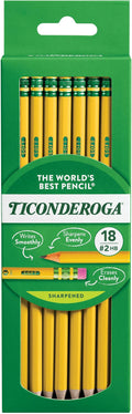 Ticonderoga Wood-Cased Pencils, Pre-Sharpened, #2 HB Soft by Ticonderoga