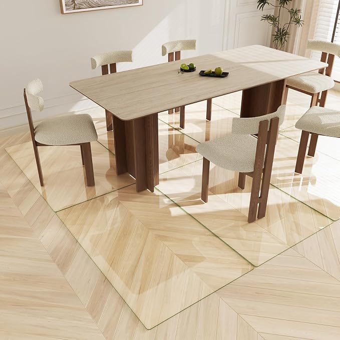Koonmi Tempered Glass Chair Mat 30"x48" - Image 6
