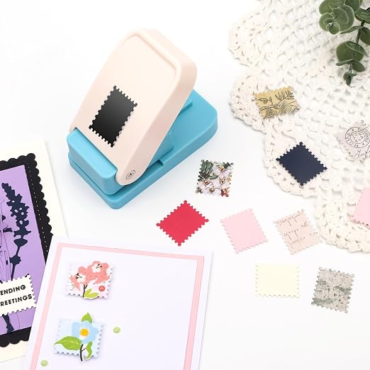 BAOFALI 2Pcs/Set Stamp Puncher 1.25x1.5inch &1x0.8inch Rectangular Postage - Image 3