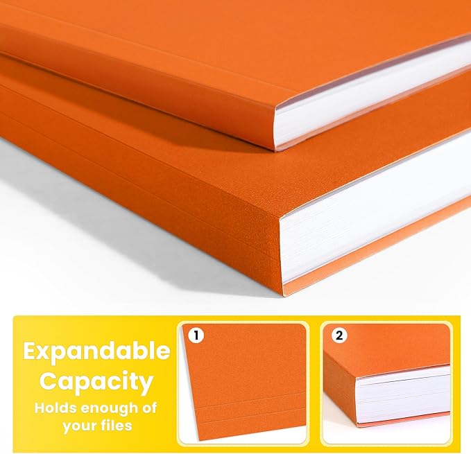 SUNEE File Folders, 18 Pack Manilla Folders 8.5 x 11, 1/3 Cut Tab - Image 4