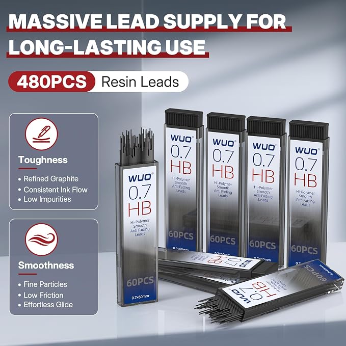 WUO 0.7mm Mechanical Pencil Set - Image 5
