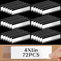 72 Pieces Clear Plastic Adhesive Shelf Tag & Price Label Holders by Cindeer
