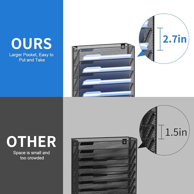 OUTWOLF Hanging Wall File Organizer - Image 4
