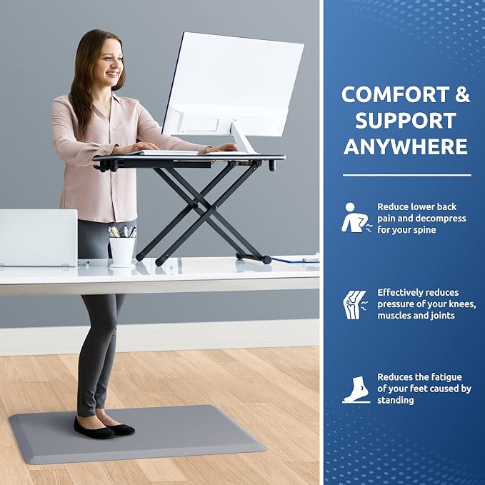 KitchenClouds Kitchen Mat Cushioned Anti Fatigue Rug 17.3"x28" Waterproof Non - Image 4