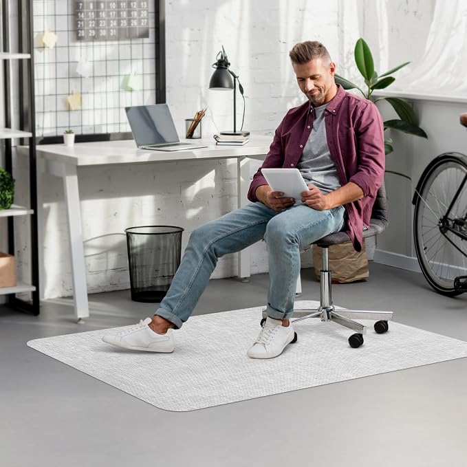 Blvornl Office Chair Mat for Hardwood Floor, 47.2"x 60" Desk Computer Chair Mat - Image 7