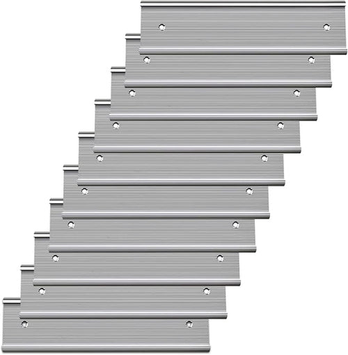10 Pack Aluminum Name Plate Holders by Unknown