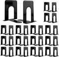 30 Pcs Metal Book Ends for Shelves, Heavy Duty Bookends for Office Home Kitchen by Aellabus
