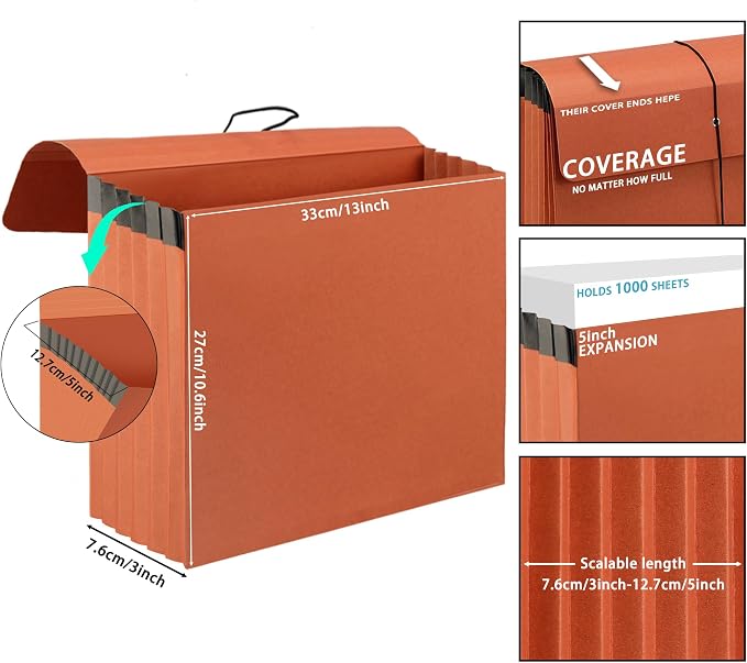 4 Packs Expanding File Wallet - Image 2