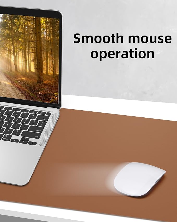 Large Desk pad mat, Mouse Pad, Office Desk Mat, Non-Slip PU Leather Desk Blotter - Image 5