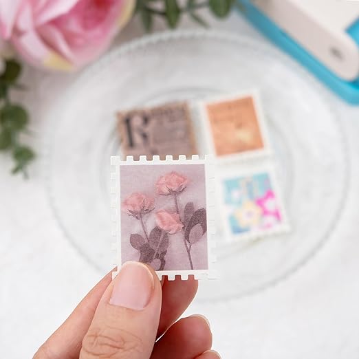 BAOFALI 2Pcs/Set Stamp Puncher 1x1inch &1x0.8inch Rectangular Postage Stamp - Image 5