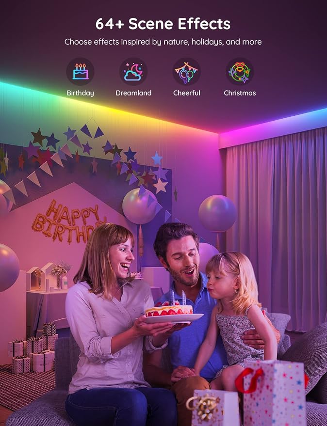 Govee 100ft RGBIC LED Strip Lights, Smart LED Lights - Image 6