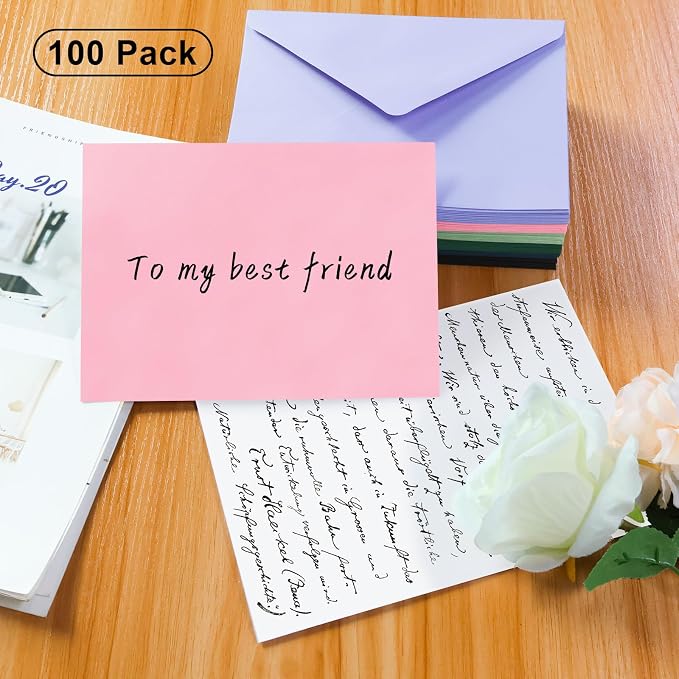 100 Pack A7 Envelopes, 5.24 x 7.24 in Envelopes - Image 4