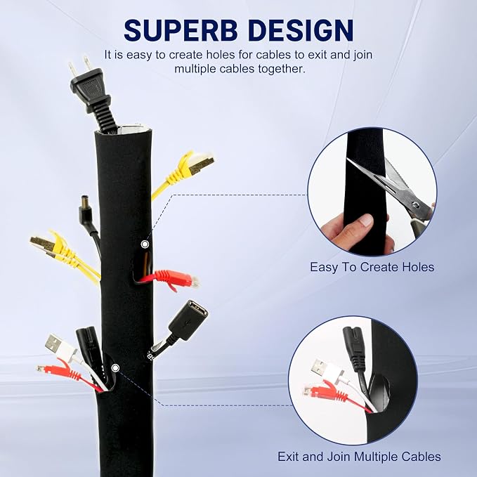 Cable Management Sleeve 5ft - Image 2
