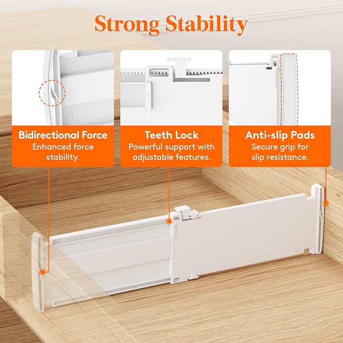 Lifewit 12 Pack Drawer Dividers - Image 4