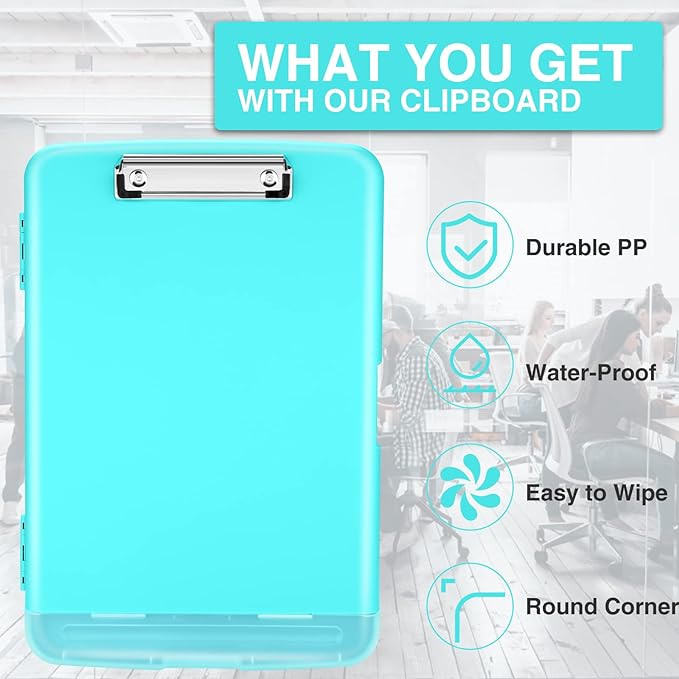 Sooez Clipboards with Storage, High Capacity Clip Boards 8.5x11 with Storage - Image 3
