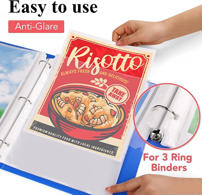 500 Pack Sheet Protectors 8.5 x 11 inch Clear Page Protectors - Image 2