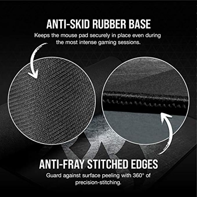 Corsair MM350 PRO Extended XL Premium Spill-Proof Cloth Gaming Mouse Pad – - Image 6