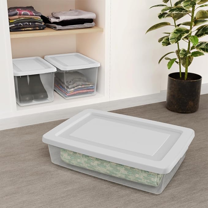 Sterilite 18 Pack Storage Boxes, Lightweight Home Organizers - Image 6