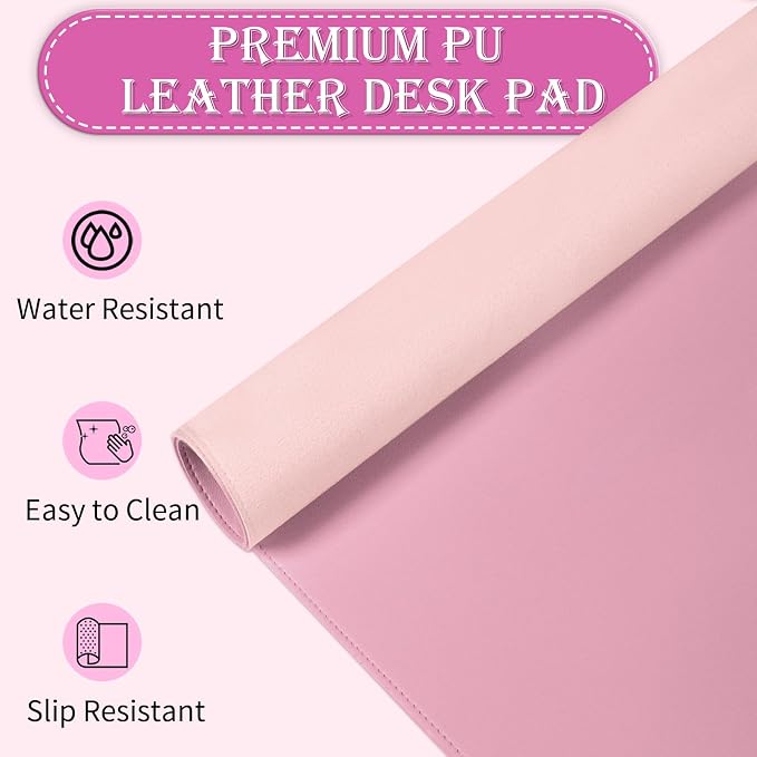 Non-Slip Desk Pad, PU Leather Desk Mat - Image 4