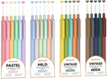 Shuttle Art Colored Retractable Gel Pens, 22 Ink Colors, 6 Mild 6 Pastel 5 by ShuttleArt
