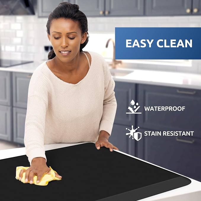 KitchenClouds Kitchen Mat Cushioned Anti Fatigue Rug 22"x72" Water Resistant - Image 3