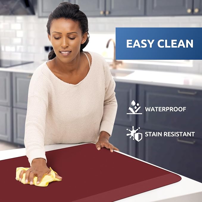 KitchenClouds Kitchen Mat Cushioned Anti Fatigue Rug 20"x32" Water Resistant - Image 3