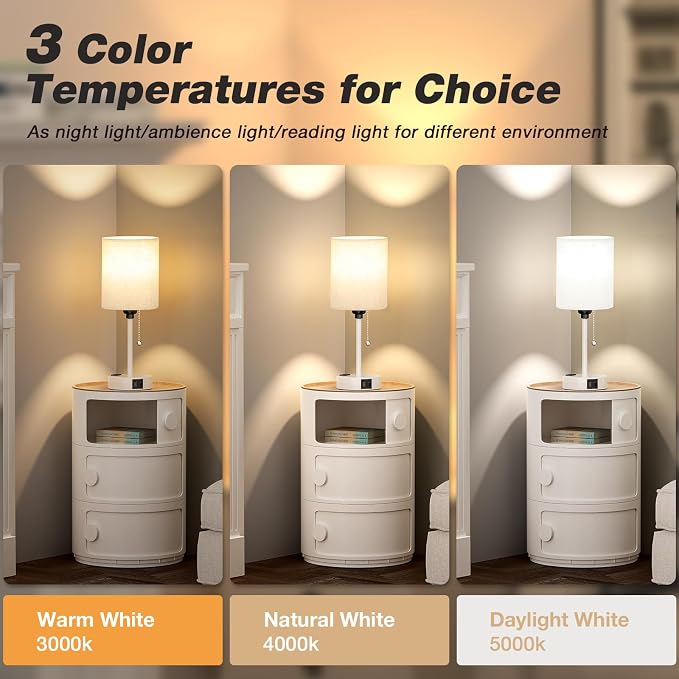Small Bedside Lamp for Bedroom Nightstand - Image 2