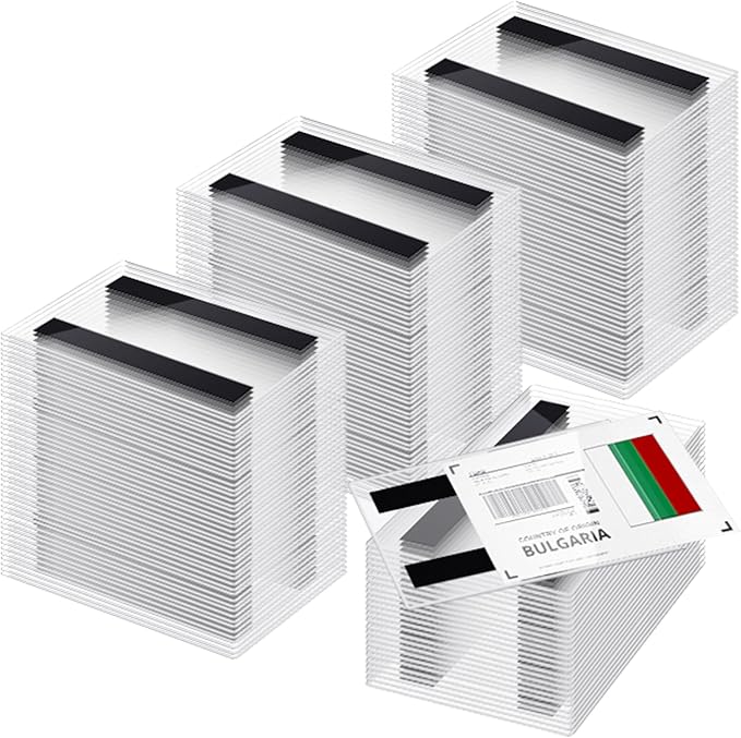 Ctosree 200 Pcs Magnetic Label Holder 5.5 x 3.5 Inches Pallet Rack Sign Holder by Ctosree