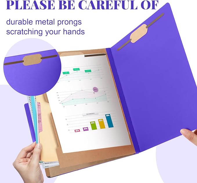 Skyygemm 36 Pcs Classification Folders Letter Size, 2 Pocket Dividers - Image 3