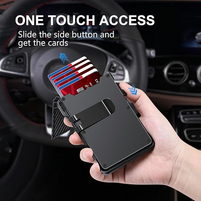 Airtag Wallet for Men, Mens Smart Wallet for Air Tag RFID Blocking, Minimalist - Image 2