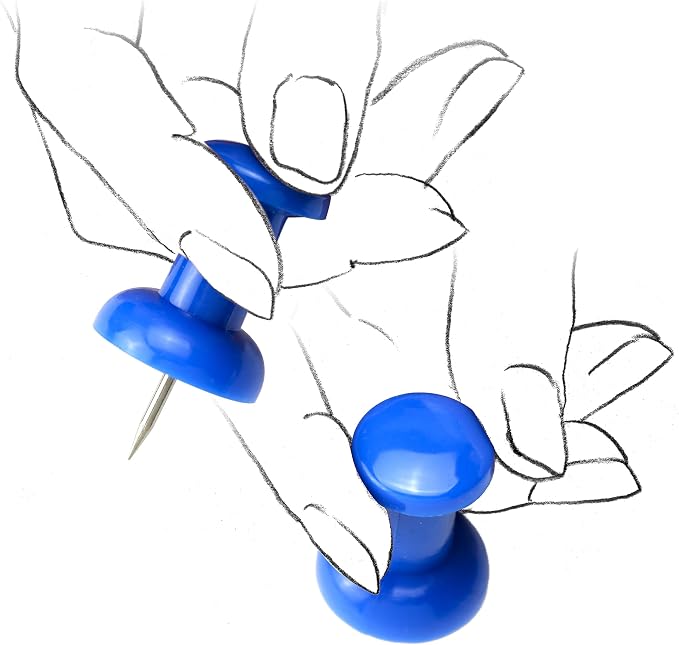 Officemate Giant Push Pins 1.5 Inch, Tub of 12 - Image 5