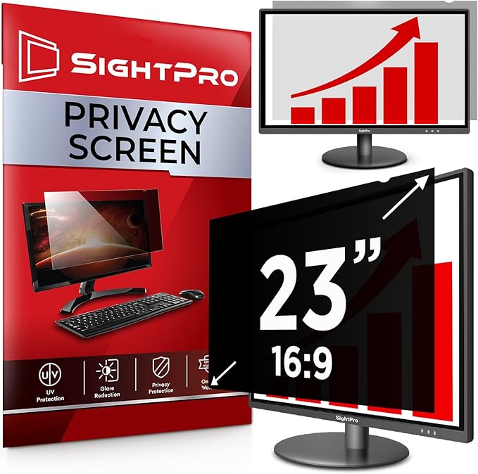 SightPro 23 Inch 16:9 Computer Privacy Screen Filter by SightPro