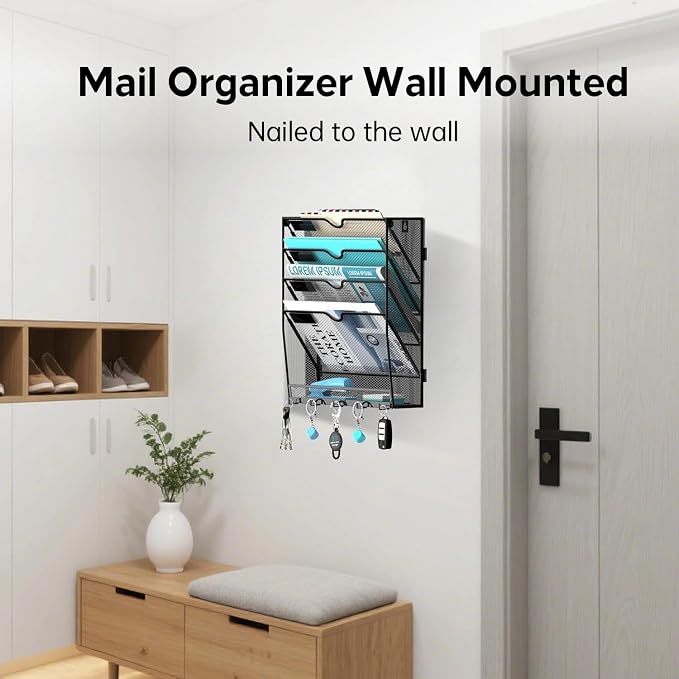 2 Pack 5 Tier Wall File Organizer - Image 4