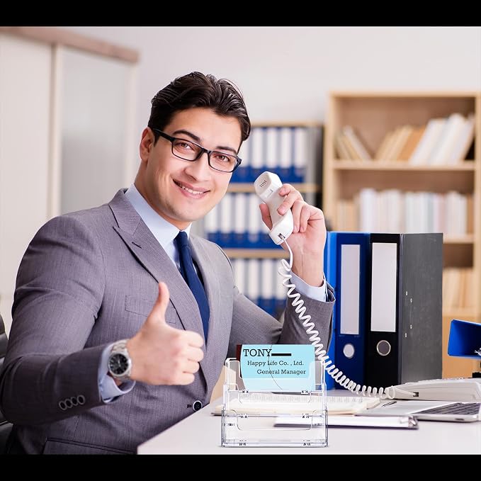TecUnite 8 Pieces Business Card Holder - Image 5