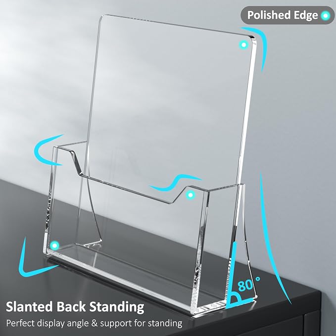 Acrylic Brochure Holder 8.5 x 11 inch 4 Pack - Image 3