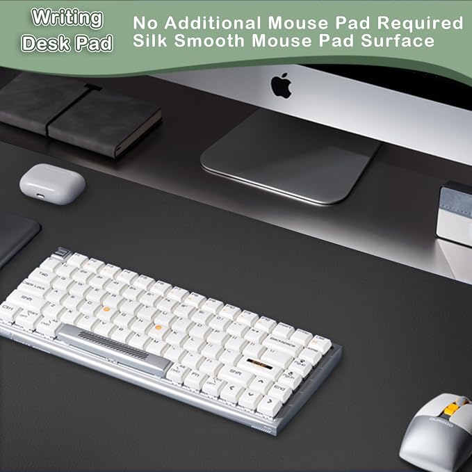 Boutilon Leather Desk Pad Protector, Laptop Desk Pad, Office Mouse Mat - Image 5