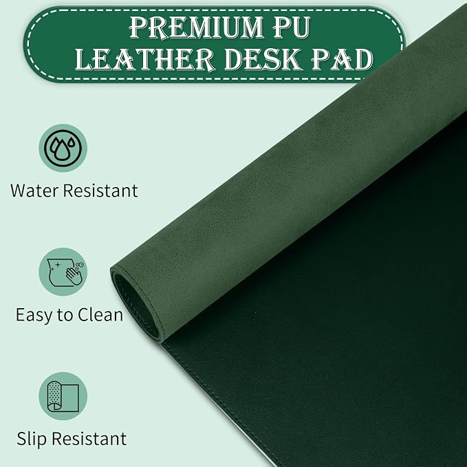 Non-Slip Desk Pad, PU Leather Desk Mat - Image 4