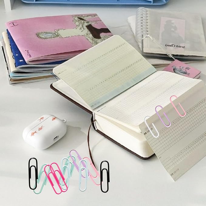100 Pcs Mint Green Paper Clips, 1.1 Inch Colorful Paperclips | Vinyl Coated - Image 6