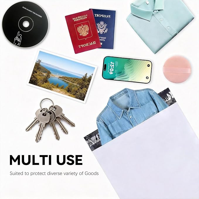 6"x9" Poly Mailers，White Shipping and Envelope Bags Pack of 100 - Image 5