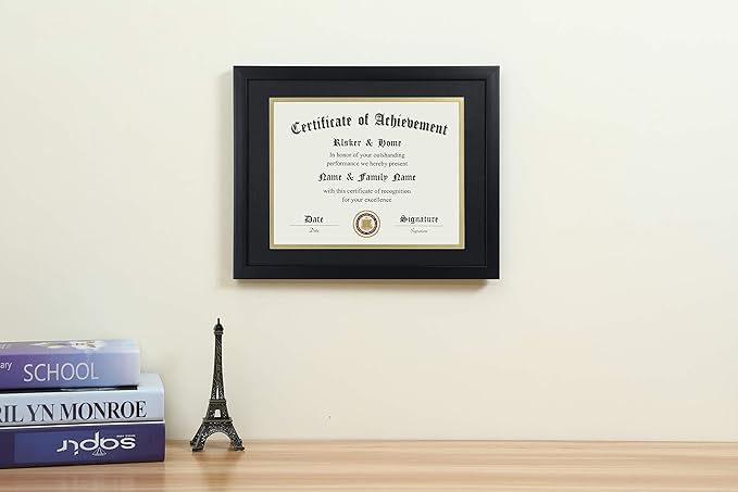 ELSKER&HOME 8.5x11 Certificate Frame Black - Image 3