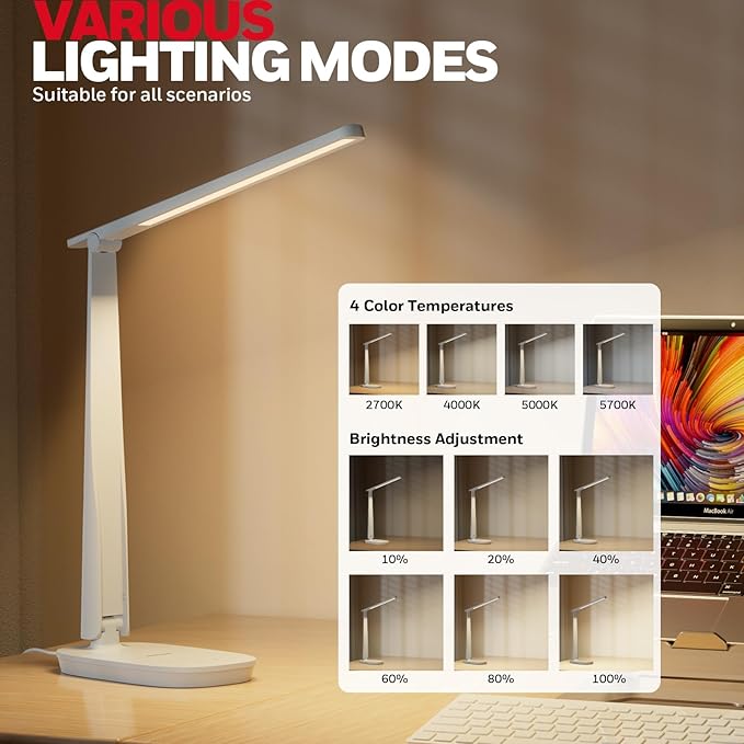 Honeywell HWT-H2 LED Desk Lamp for Home Office, CRI94 Full Spectrum Eye-Caring - Image 2