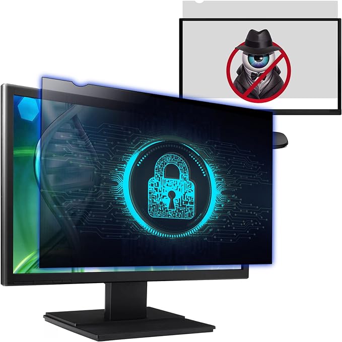 Computer Privacy Screen Filter for 23.8 Inch 16:9 Widescreen Monitor, by Izmapaic