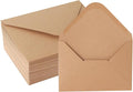 V-flap Kraft Envelopes, 50 Pack, 4 x 6 Inch, A4 Envelopes, Card Envelopes by Janvale