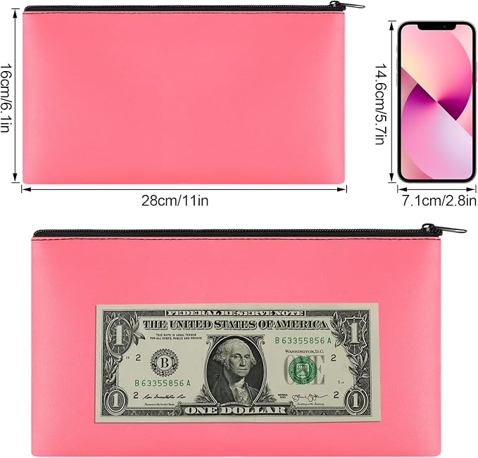 4Pack Money Bag 11 X 6" - Image 2