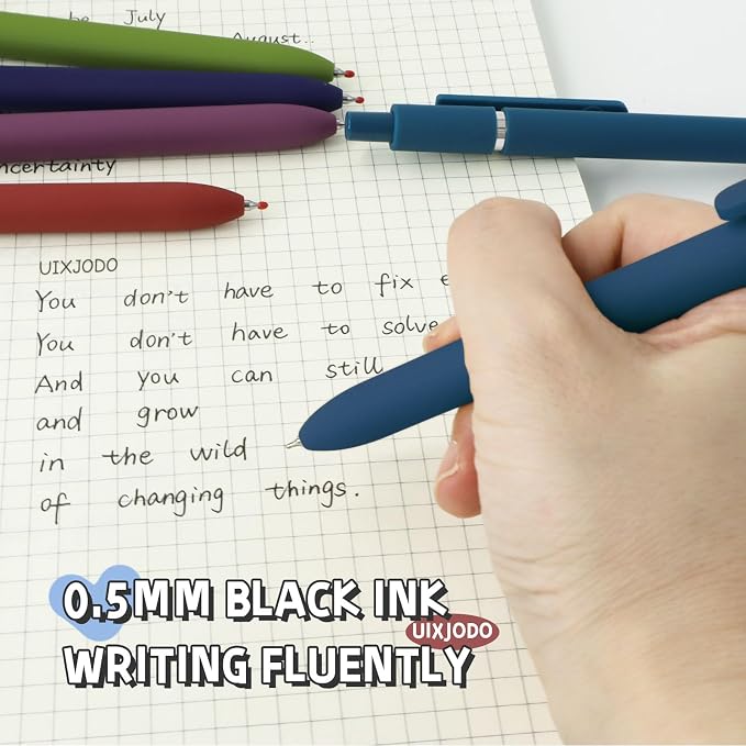 UIXJODO Gel Pens, High-End Series Metal Clip Retractable Pens - Image 6